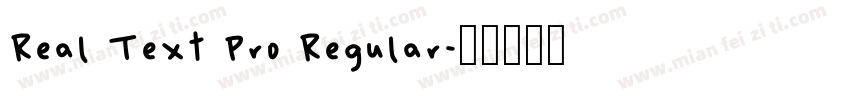 Real Text Pro Regular字体转换